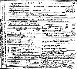 Nathan Reeves death certificate