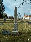 Ricks grave marker, looking West